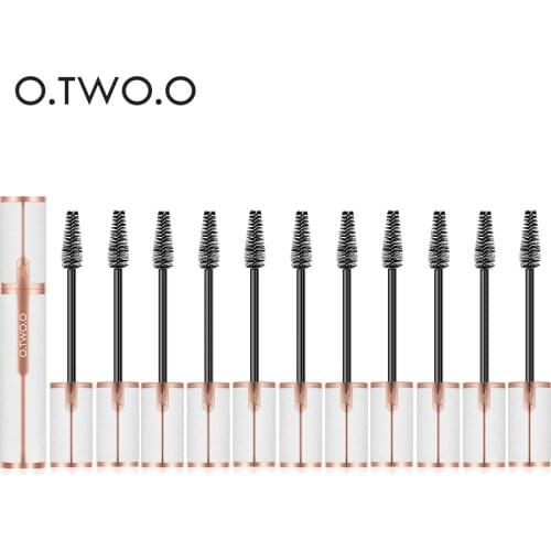 O.TWO.O 12pcs/set Black Mascara Thick Curling Eyelash Extention Makeup Kit