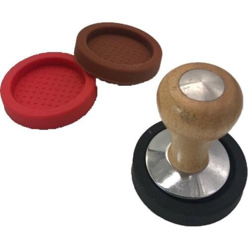 Single Round Coffee Tamper Seat Holder Tamping Mat Pad Dia 60mm