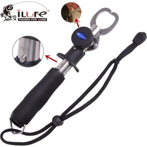 Portable Fish Grip With Ruler And Weight Scale 263mm 211g Max Drag 15kg Fishing Gripper Fishing Tackle Pesca Fish Lip Controller