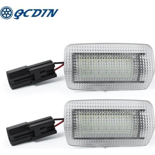 QCDIN 1 Pair Led Courtesy Lamp Double Ribbon Flash Door Light For TOYOTA Land Cruiser Mark X IS250 ISF RX330 RX350 LS460 LS600