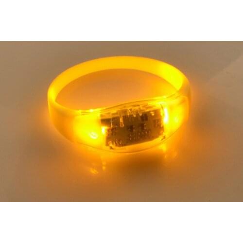 Unisex Sound Controlled LED Light Up Bracelet Activated Glow Flash Silicone Bangle For Festival Party NOV99
