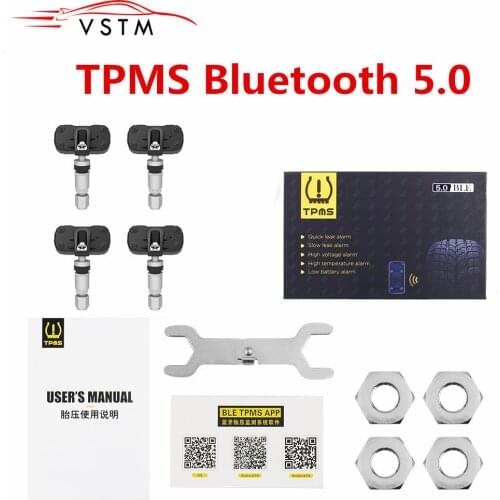 TPMS Bluetooth 4.0 universal external tyre pressure sensor support IOS Android phone Tire Pressure Sensor Easy Install