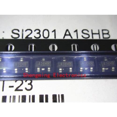 100pcs SI2301DS SI2301 A1SHB SOT-23 transistor