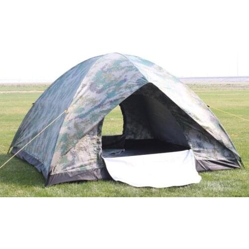 Outdoor automatic tent four person double single camouflage beach camping camping troop tent