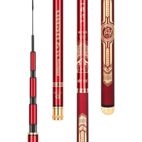 2.7m-6.3m 6H Hard 19 Tonalty Hand Rod Vara De Pesca Telescopic Fishing Olta for Black Pit High Carbon Fiber Carp Fish Canne