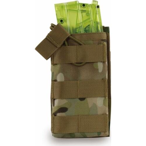 Military Pouch 1000D Nylon Open-Top AK AR M4 MOLLE Tactical Single Magazine Pouch Airsoft Paintball Hunting Mag Holder Waist Bag