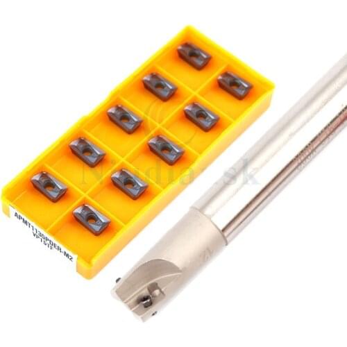 1pc BAP 300R 120-250mm CNC lathe milling tool Knife handle+10pcs high quality APGT APMT1135 carbide Machine tool milling inserts