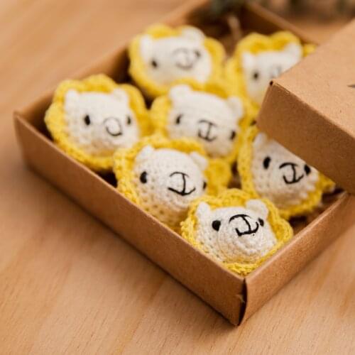 Crochet Round Wooden Beads Animal Baby Teether Toy Nursing Necklace Bracelet Pacifier Chain Baby Sensory Childrens Products