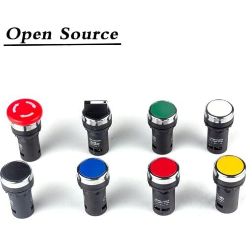 22mm LA38-11/206A Push Button Switch Knob Switch Emergency Stop Switch NO/NC Self-locking/Latching Self-reset/Momentary