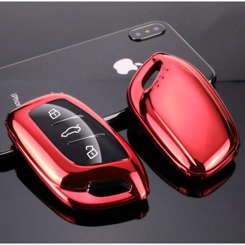 Waterproof New Soft TPU FullCover Car Smart Key Case For Roewe I5 RX3 RX5 2017 2019 For MG ZS Auto styling Protector Accessories