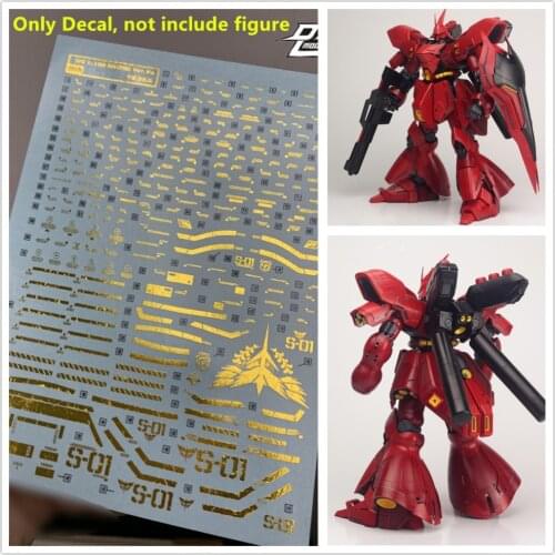 D.L high quality plating gold Decal water paste UC35 For Bandai MG 1/100 Sazabi Ver Ka Gundam DL132
