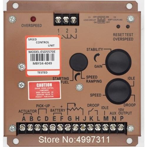 Chinese Own factory price!Best Match Engine RPM Speed Governor Unit/Speed Control ESD5570E for Diesel Generating Set