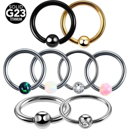 10pcs/lot G23 Titanium Daith Piercings Helix Piercings Nose Eyebrow Ring CBR Ball Labret Lip Rings Body Jewelry Daith Piercings