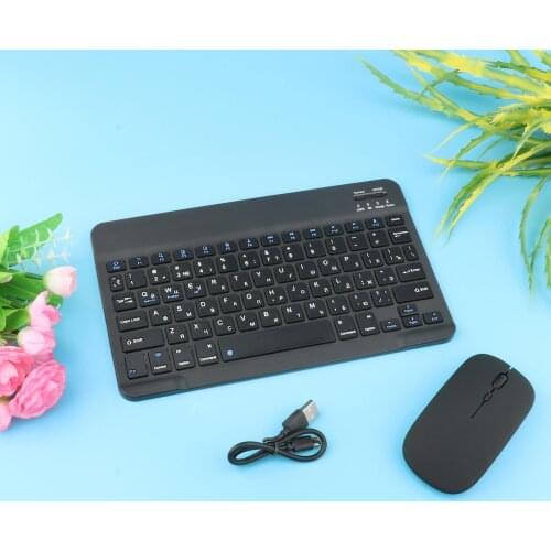 Compact Lightweight Bluetooth Keyboard with Mouse 78Keys French for Laptop