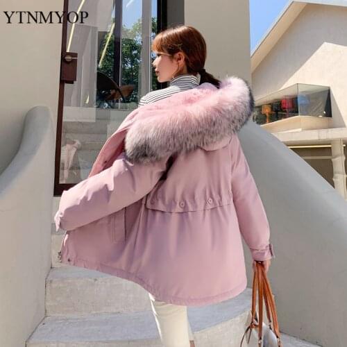 YTNMYOP Winter Womens Fashion Jackets Warm Snow Wear Parkas Outwear Slim Fashion Coat Office Lady High Street Wear Clothing