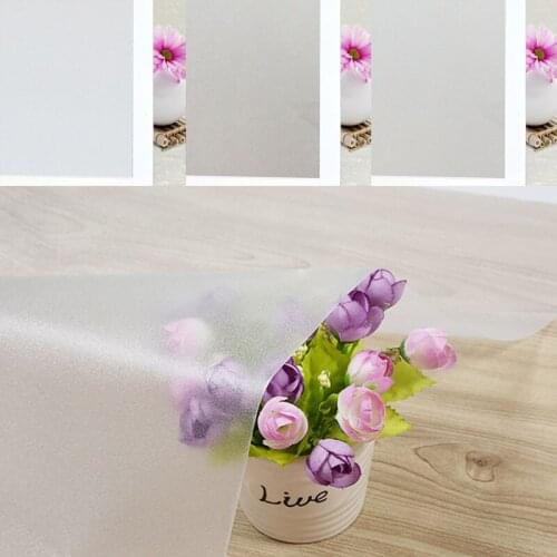 45X100CM Frosted Window Film Privacy Removable Glass Sticker Opaque Vinyl Glass Film For Bathroom Office Window Grilles