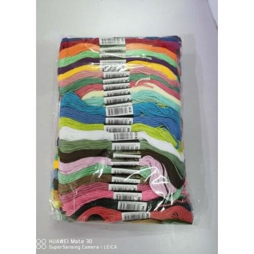 Embroidery Threads 50Pcs Multi Colors Cross Stitch Threads Floss Polyester Cotton Embroidery Thread For