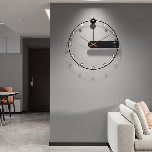GY Light Luxury Nomon Wall Clock Mute Simple Quartz Clock Large Clock Living Room Creative Nordic Fashion Clock