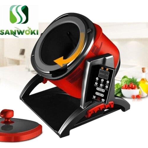 6L Stew Pot Wok frying pan fryer machine fried rice fried noodle pot Stir-Frying Wok Pot Non-stick Cooker Robot Cooking Machine