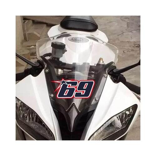 Car Styling Vehicle Body Sticker Motor Sports Helmet Bike Motorcycle Head Decals for Nicky 69