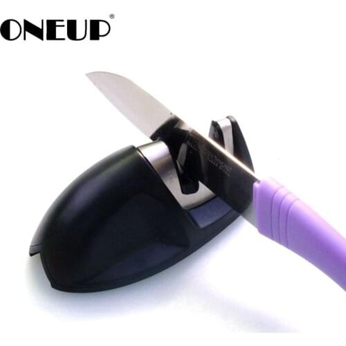 ONEUP Diamond Knife Sharpener Two Stages Mini Portable Quick Knife Sharpening Kitchen Tools Kitchen Accessories