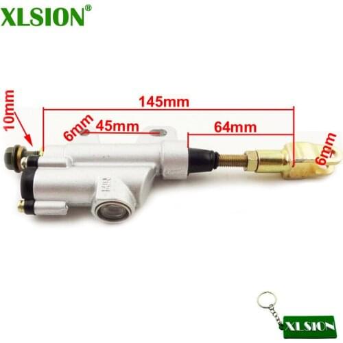 XLSION Rear Foot Brake Master Cylinder Pump For Chinese 50cc-110cc 125cc 150cc 200cc 250cc ATV Quad Motorcycle Motocross