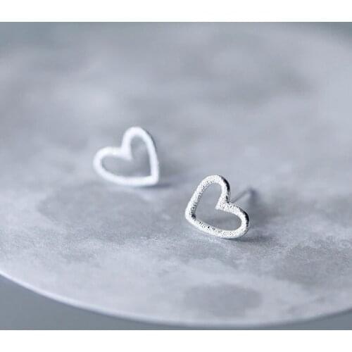 Fashion Heart Charm Stud Earrings For Women Girls Wedding Party Korean Jewelry Pendientes eh650