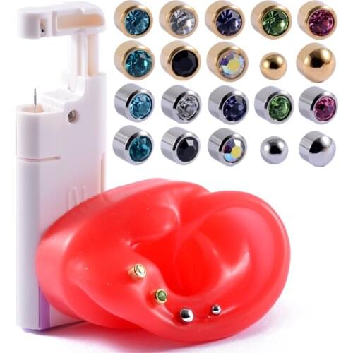 1PC Sterilized Disposable Aseptic Household Ear Piercing Gun Portable Ear Piercing Gun Group New Generation Ear Piercing Unit