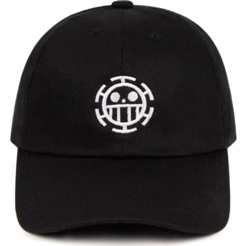 100% Cotton Trafalgar Law Dad Hat Pirate Comic Baseball Caps Anime fan Hats for Women Men Man Snapback Luffy Sauron Caps