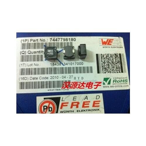 7447798180 WE1R8 1064 1.8UH 14.5A 10X10X6.4MM WE SMD power inductors