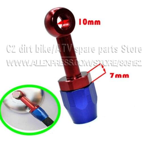 M10 or M12 Aluminum Oil Fuel Hose connector end Self-Lock for Oil Cooler Fuel Hose Oil Hose Refitting High Performace