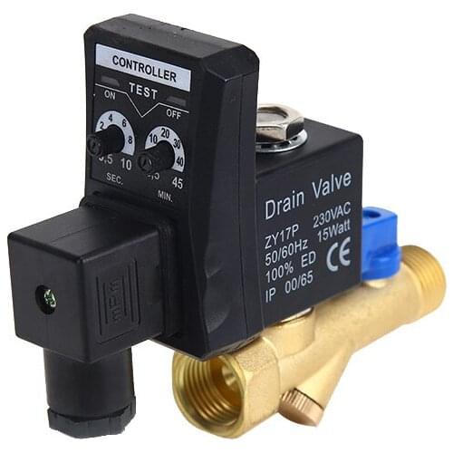 Hardware tools, pneumatic components, electronic drain valve, automatic timer 220 solenoid valve of air storage tank of 4-point