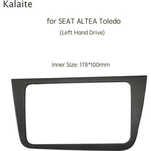 Kalaite 2 Din Car Radio Fasicas for SEAT ALTEA Toledo Multimedia Frame Audio Panel Dash Refitting Trim Kit