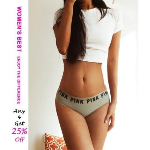 Europe and the United States Letters One-Piece Seamless Underwear Fitness Simple Low-Rise Girls Breifs