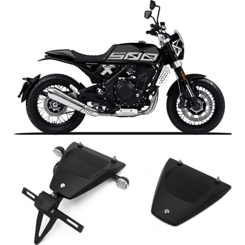 Black Plastic Motorcycle Rear Fender Splash Guard with Bracket and Rear Turning Signal Light For Brixton Crossfire 500