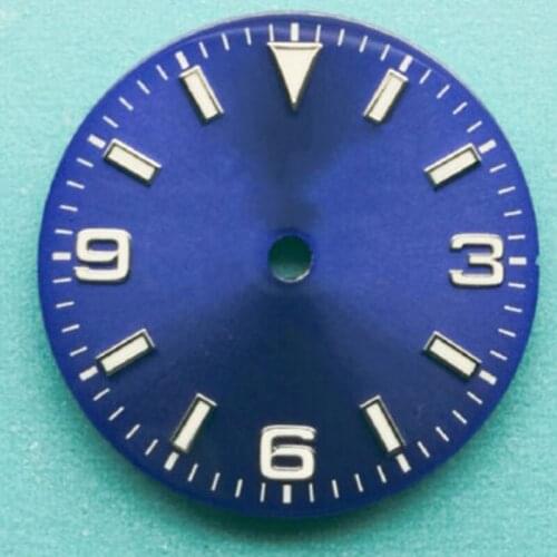 29mm Blue sterile Watch Dial fit 2836 2824 2813 3804Miyota 82 Series movement