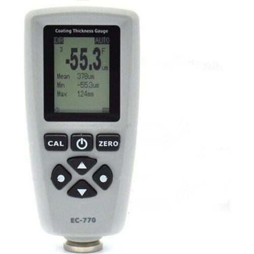 Digital LCD Coating Thickness Gauge Automotive Paint Thickness Meter Iron Aluminum Base Use Exchange and USB Connect Computer