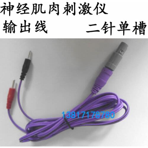 Neuromuscular electrical stimulator KT-90A spastic muscle low frequency KX-3A output line two core single slot