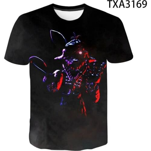 2020 New Summer Fnaf 3D T Shirts Casual Boy girl Kids Fashion Streetwear Printed T-shirt Men Women Children Cool Tops Tee