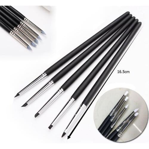 Nail Art Tools Soft Silicone Clay Sculpture Pottery Ceramics Tool Modelling Shaper Polymer Clay Tools Color Shapers