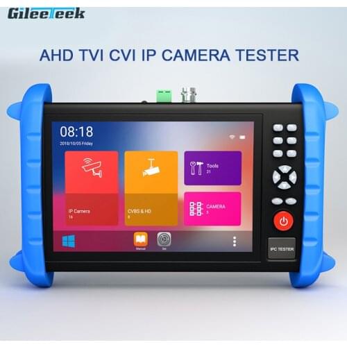IPC-XATC Newest Professional CCTV Tester Monitor 7 inch display IPC Tester H.265 4K IP 8MP TVI CVI AHD CVBS camera testing