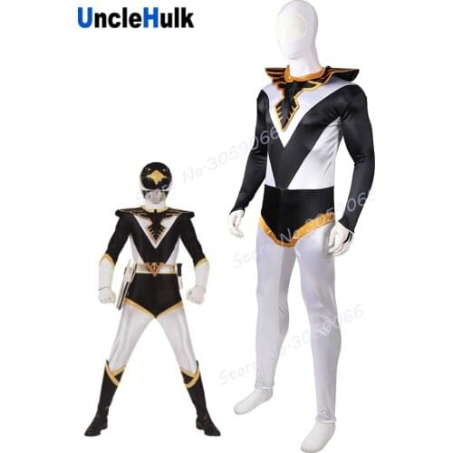 Choujin Sentai Jetman Black Condor Satin Fabric Cosplay Costume - with shawl | UncleHulk