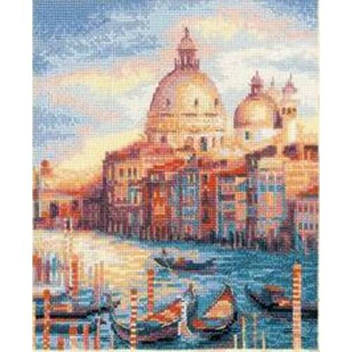 Top Quality Lovely Hot Sell Counted Cross Stitch Kit Venice Venise City of Water Boat Bridge