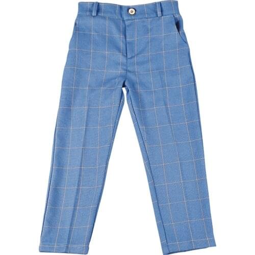 New 2021 Boys Wedding Pants Children Spring School Suit Pants Kids White Long Trousers for Teen Boys Kids Formal Party Trousers