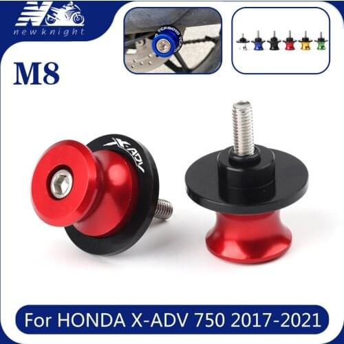 With Logo Motorcycle Accessories 8MM Aluminum Swingarm Spools Stand Screw Slider For HONDA XADV 750 XADV750 X-ADV 750 2017-2021