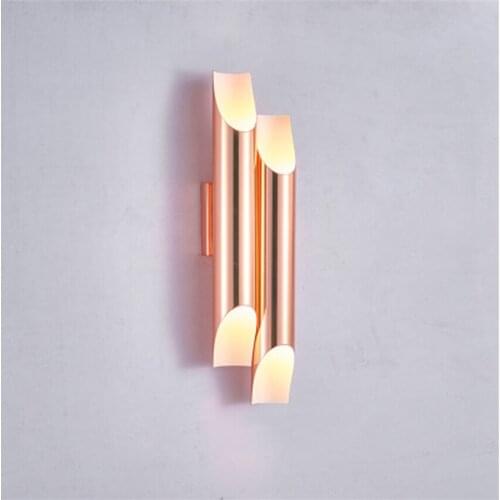 Nordic Designer Luxury Inclined Wall Lamps Post Modern Living Room Background Bedroom Bedside Sconce Wall Lights Luster Decor