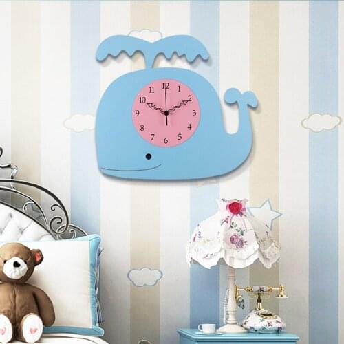 Nordic Home Decoration Cartoon Wall Clock Living Room Decoration Wall Clock for Kids Rooms Wall Clock Modern Design Clocks