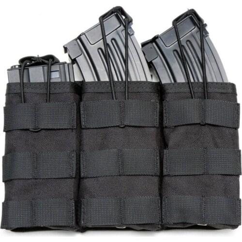 Tactical Single Double Triple Magazine Pouch 5.56 Mag Pouch Open Top Army Airsoft AR15 M4 Magazine Pouches Ammo Cartridges Clip
