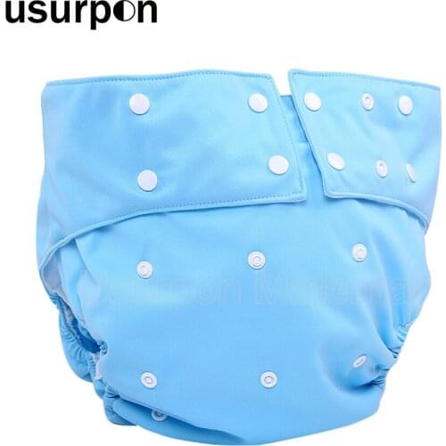 [usurpon] 1 pc Waterproof adult cloth diapers reusable big size cloth diaper with super absorbent adult diaper insert