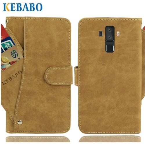 Vintage Leather Wallet Vernee V2 pro Case 5.99" Luxury 3 Front Card Slots Cover Magnet Stand Phone Protective Bags